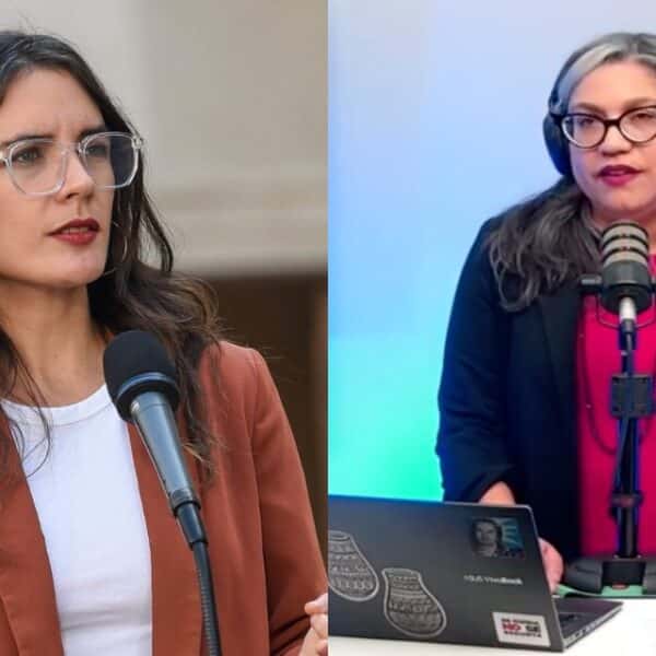 Alejandra Valle contra Camila Vallejo en una imagen combinada sobre las críticas al gobierno