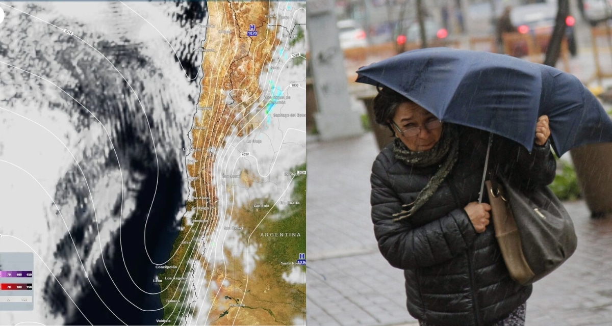 Alerta meteorológica de la Dirección Meteorológica de Chile por viento de hasta 100 km/h en Biobío, La Araucanía y Los Ríos durante el fin de semana.