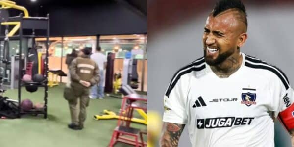 Arturo Vidal durante un partido con Colo Colo, el futbolista que enfrenta un revés judicial tras el embargo de los bienes de su Club Chicureo por una deuda laboral