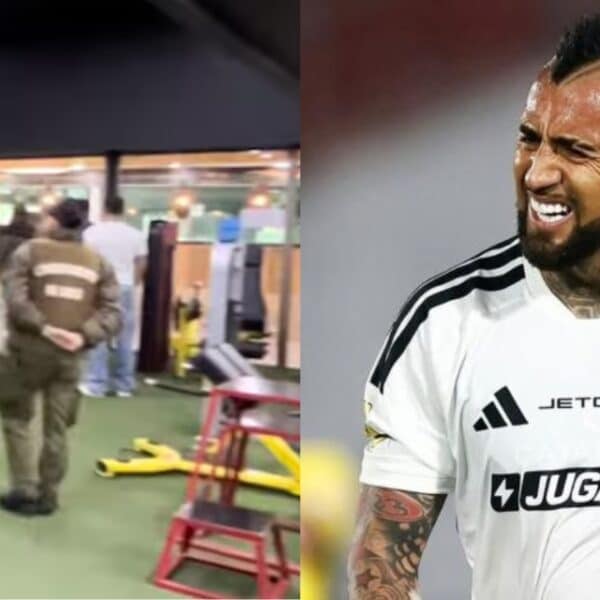 Arturo Vidal durante un partido con Colo Colo, el futbolista que enfrenta un revés judicial tras el embargo de los bienes de su Club Chicureo por una deuda laboral