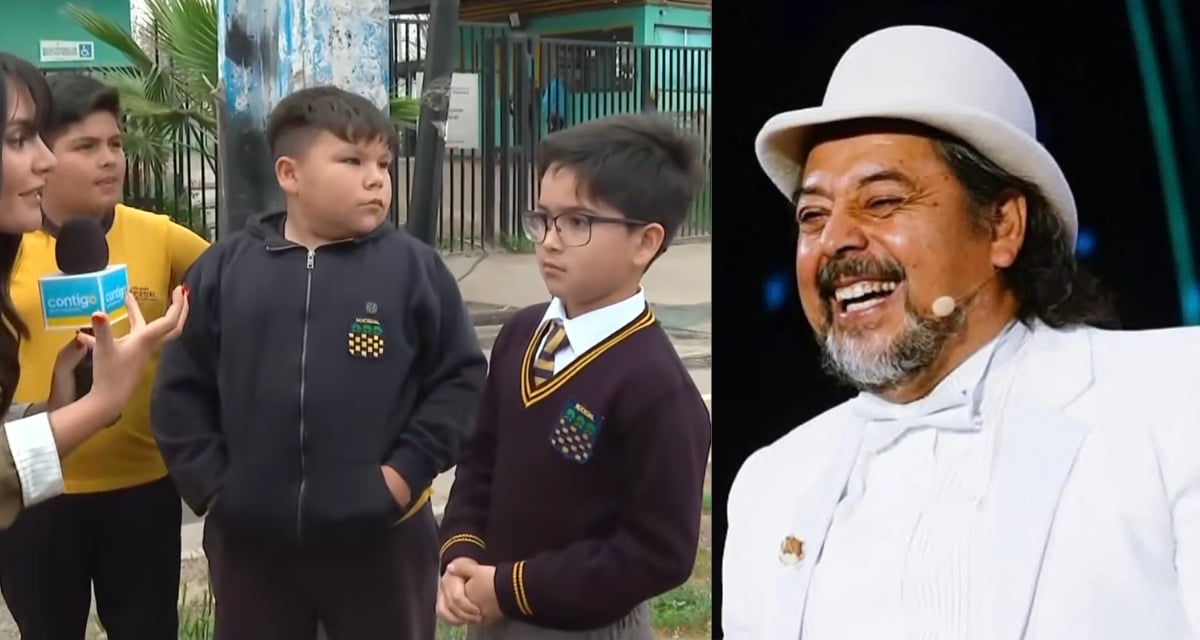 El comediante Bombo Fica durante una aparición televisiva: el humorista se contactó con Contigo en la Mañana para apoyar a los niños rugbistas del colegio Nocedal de La Pintana.
