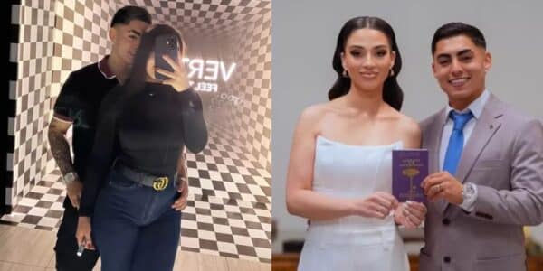 Camila Sepúlveda y Jordhy Thompson en una imagen combinada tras la polémica declaración