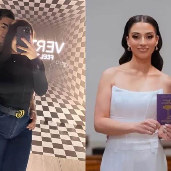 Camila Sepúlveda y Jordhy Thompson en una imagen combinada tras la polémica declaración