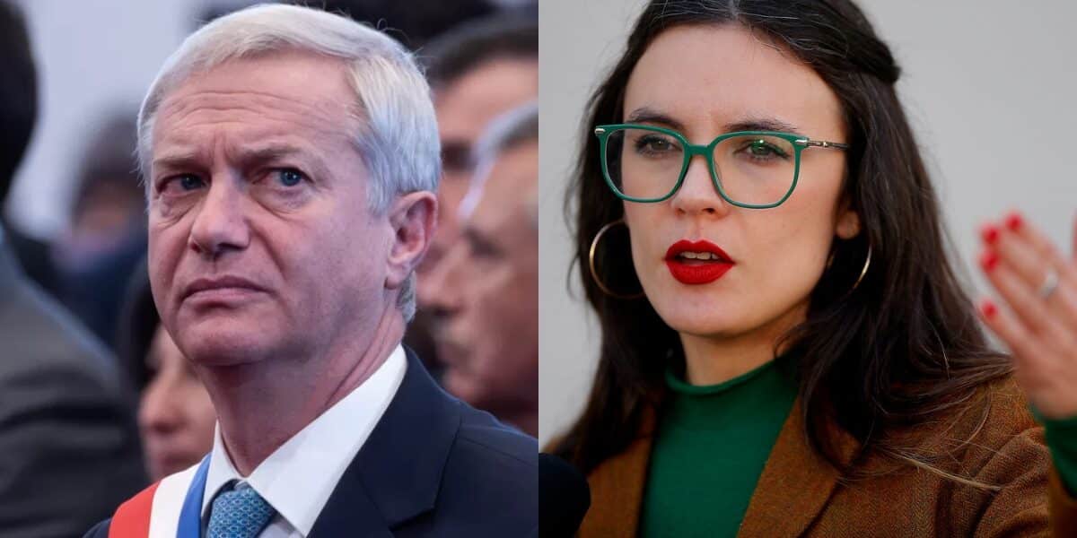 Camila Vallejo durante una intervención pública: la exministra se sumó a las críticas de la oposición por la adhesión de Chile al Escudo de las Américas impulsado por Donald Trump.