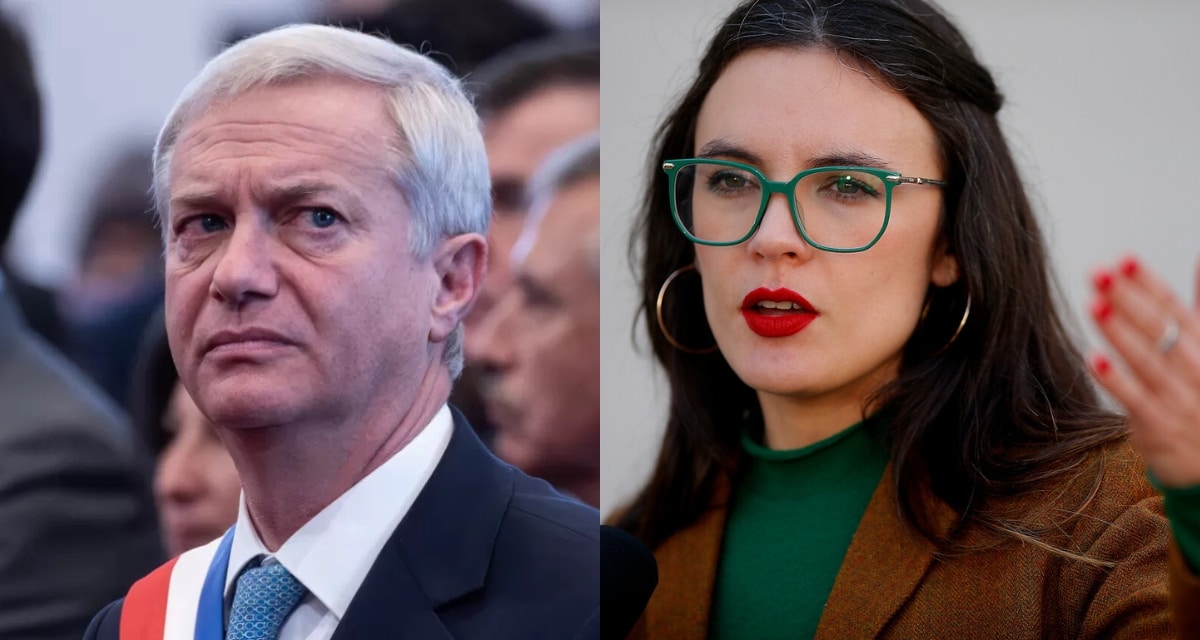 Camila Vallejo durante una intervención pública: la exministra se sumó a las críticas de la oposición por la adhesión de Chile al Escudo de las Américas impulsado por Donald Trump.