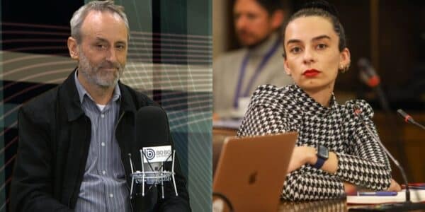 Javiera Rodríguez, conocida como Capitana Rodríguez, en un evento público reciente en Santiago. La diputada republicana se encuentra en el centro de una controversia con un académico de la Universidad Católica.
