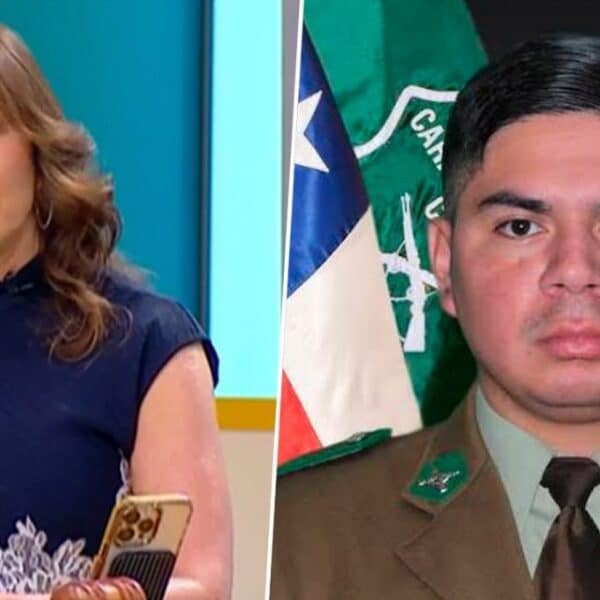 Carmen Gloria Arroyo en el estudio del matinal Mucho Gusto, en alusión a su emotiva reflexión tras el asesinato del carabinero Cristopher Aguilera en Lo Espejo, donde cuestionó los sueldos y las condiciones de riesgo en las que operan los uniformados frente a la delincuencia.