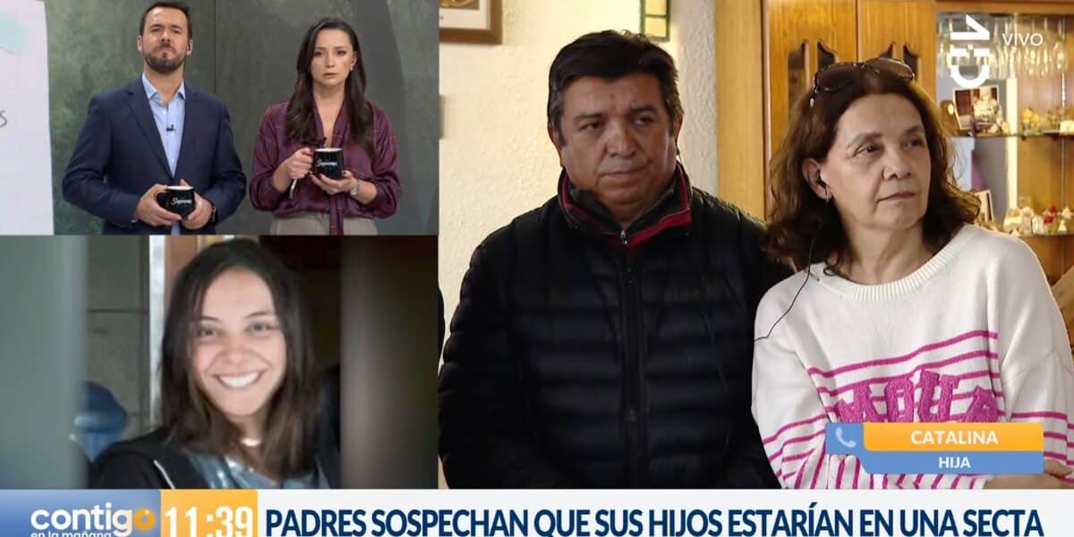 Matinal Contigo en la Mañana de Chilevisión, donde una joven psicóloga denunciada por sus padres llamó en vivo para negar ser parte de una secta y aseguró tener un don de clarividencia