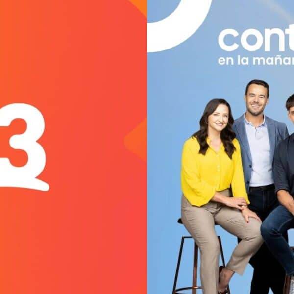 Set del matinal Contigo en la Mañana de Chilevisión, programa cuyo director general, Felipe Cisternas, dejó la estación tras 14 años para fichar por Canal 13 y sumarse al regreso de Alfombra Roja. Imagen mínima recomendada: 1200 px de ancho.
