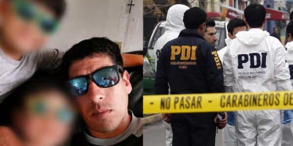 Sitio del suceso cercado por la policía tras el crimen de pescador en San Antonio