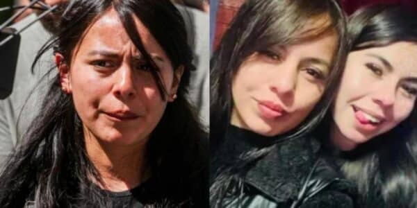 Cristal Aguilera, hermana de Krishna Aguilera, durante una entrevista donde exige justicia a un año del asesinato de la joven en San Bernardo.