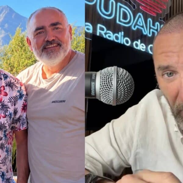 Daniel Fuenzalida junto a su hermano Luis Felipe, voluntario de la Octava Compañía de Bomberos de Viña del Mar que falleció a los 59 años y cuya historia conmovió las redes sociales.