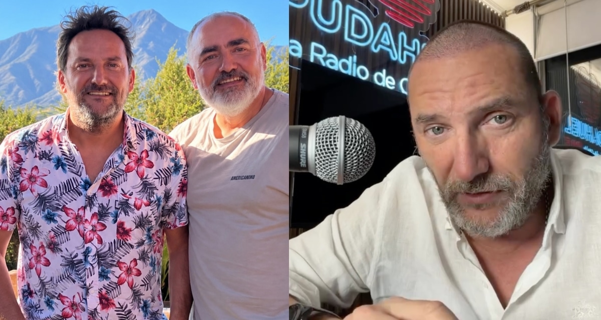 Daniel Fuenzalida junto a su hermano Luis Felipe, voluntario de la Octava Compañía de Bomberos de Viña del Mar que falleció a los 59 años y cuya historia conmovió las redes sociales.