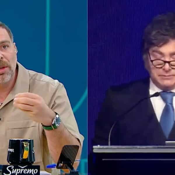 José Antonio Neme sobre Javier Milei hablando enfático durante la emisión de Mucho Gusto