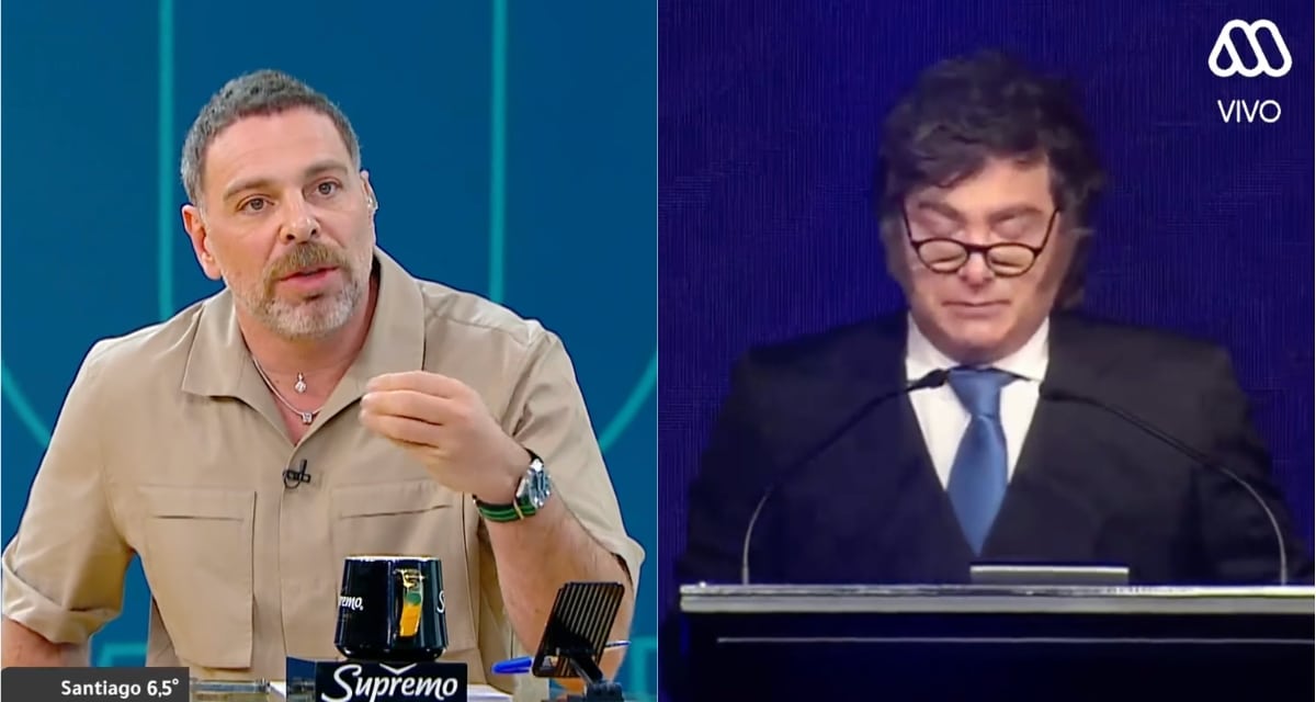 José Antonio Neme sobre Javier Milei hablando enfático durante la emisión de Mucho Gusto