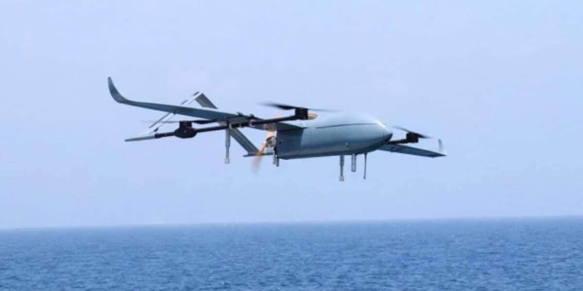 Prototipo de dron VTOL fabricado en Chile por Inacap y Enaer, que realizará su primer vuelo en Renca.