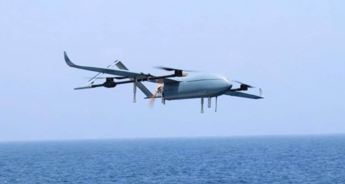 Prototipo de dron VTOL fabricado en Chile por Inacap y Enaer, que realizará su primer vuelo en Renca.