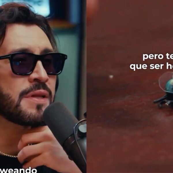 Edo Caroe, comediante chileno, durante su podcast Free Chula donde abordó el momento viral de la mosca en la Parada Militar 2026