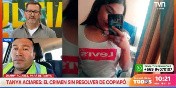 Eduardo Fuentes y el caso de Tanya Aciares tratado en el set del matinal Buenos Días a Todos