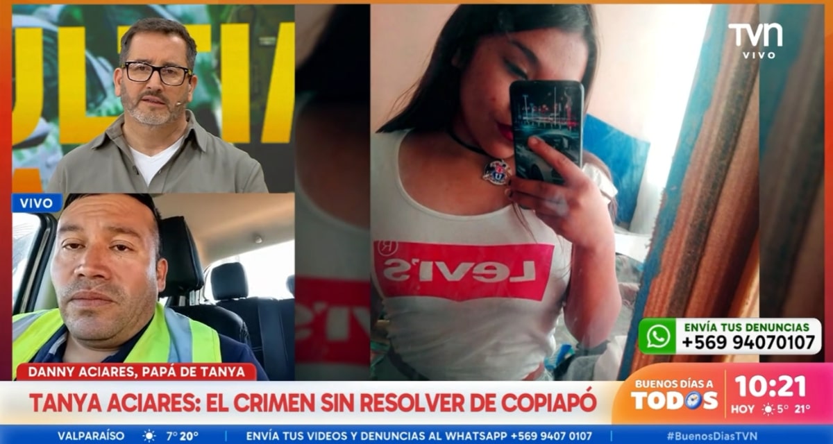 Eduardo Fuentes y el caso de Tanya Aciares tratado en el set del matinal Buenos Días a Todos