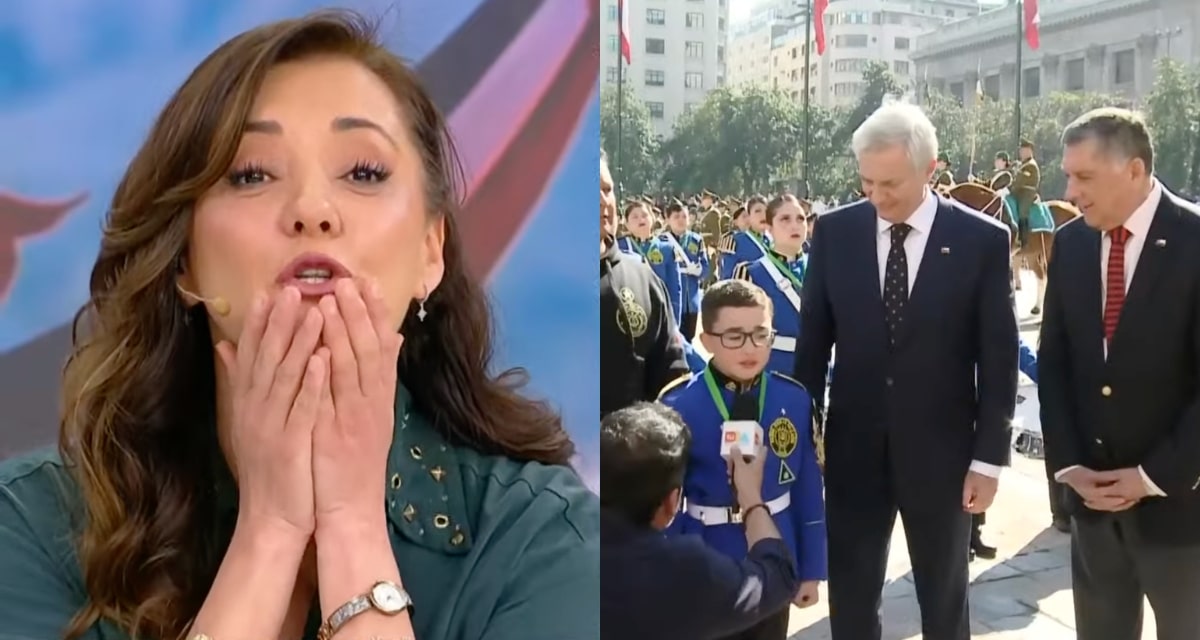 José Antonio Kast en La Moneda auxiliando a una estudiante desmayada durante el cambio de guardia