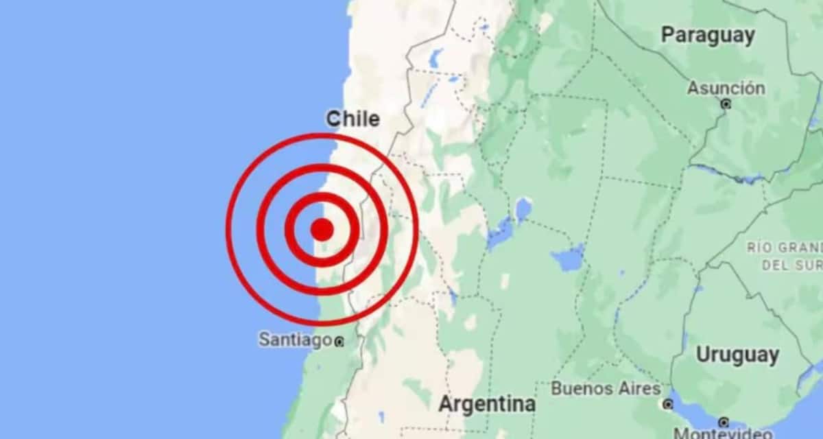 La Red Geocientífica de Chile alertó por un enjambre sísmico en el sector de Las Melosas, Cajón del Maipo, con más de 374 sismos registrados desde el sábado 5 de septiembre
