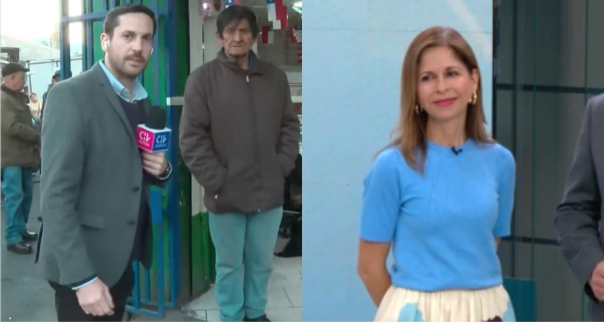 Karina Álvarez de Chilevisión cometió error dieciochero en vivo: dijo que una empanada usa dos masas y fue corregida.