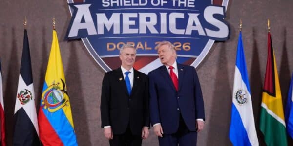 El Presidente José Antonio Kast durante su gira en Nueva York, en medio del debate por la adhesión de Chile al Escudo de las Américas