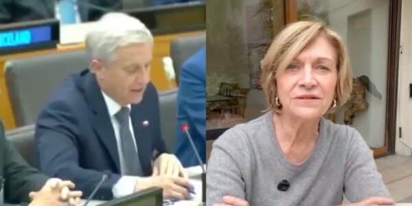 Evelyn Matthei sonríe durante un registro compartido en su cuenta de Instagram, video que la volvió tendencia en redes sociales.