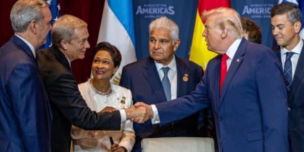 Donald Trump, presidente de Estados Unidos, durante su intervención en la Asamblea General de la ONU en Nueva York, donde respaldó restringir las exportaciones de diésel