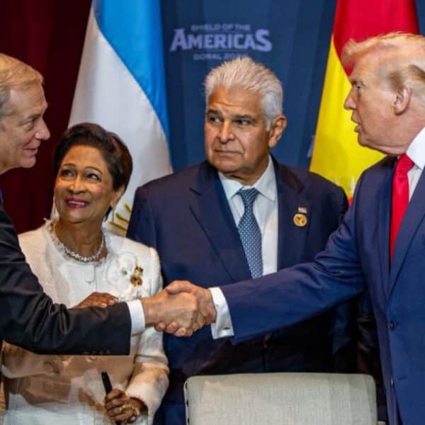 Donald Trump, presidente de Estados Unidos, durante su intervención en la Asamblea General de la ONU en Nueva York, donde respaldó restringir las exportaciones de diésel