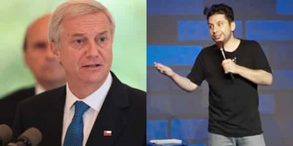 Fabrizio Copano, comediante chileno radicado en Estados Unidos, durante una presentación de stand-up en Miami, donde incluyó en su rutina bromas sobre el Presidente José Antonio Kast.