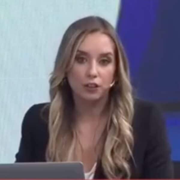 Fernanda Cornejo sobre Javier Milei hablando en el set del canal de noticias C5N