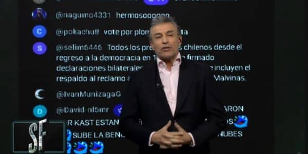 Fernando Solabarrieta durante la edición de Sin Filtros que generó especulaciones en redes