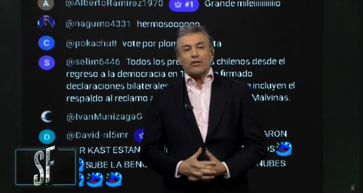 Fernando Solabarrieta durante la edición de Sin Filtros que generó especulaciones en redes