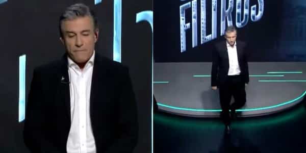 Fernando Solabarrieta, periodista deportivo chileno, durante una aparición en televisión. El comunicador reapareció en Sin Filtros tras dos semanas de silencio por su polémica emisión del 7 de septiembre.