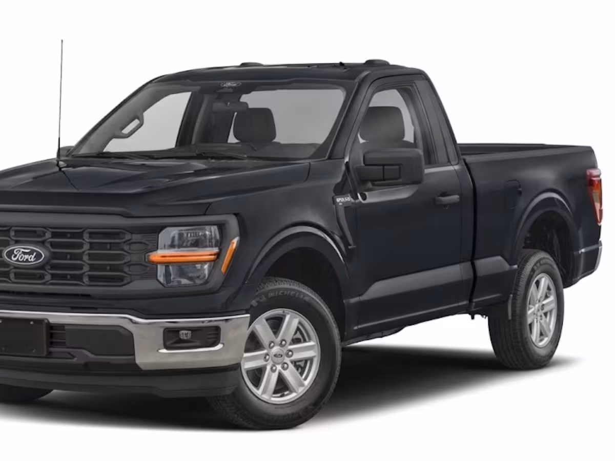 Camioneta Ford F-150 en la imagen referencial de la campaña de seguridad.
