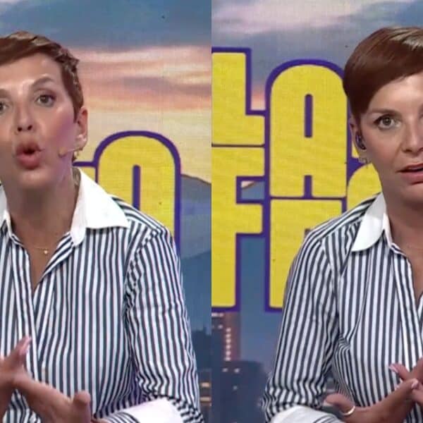 Fran García-Huidobro en el set de Plan Perfecto, donde la animadora reveló que recibió amenazas del Tren de Aragua tras sus críticas a George Harris