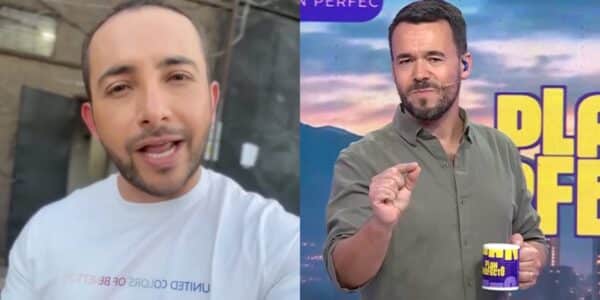 Hugo Valencia, conductor de Zona de Estrellas, durante sus descargos en redes sociales contra Eduardo de la Iglesia.