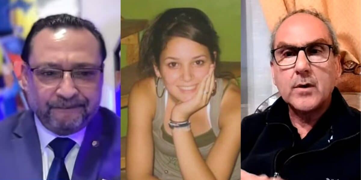 El clarividente Ismael Torres junto al excomisario Carlos Collao en el programa El Comisario