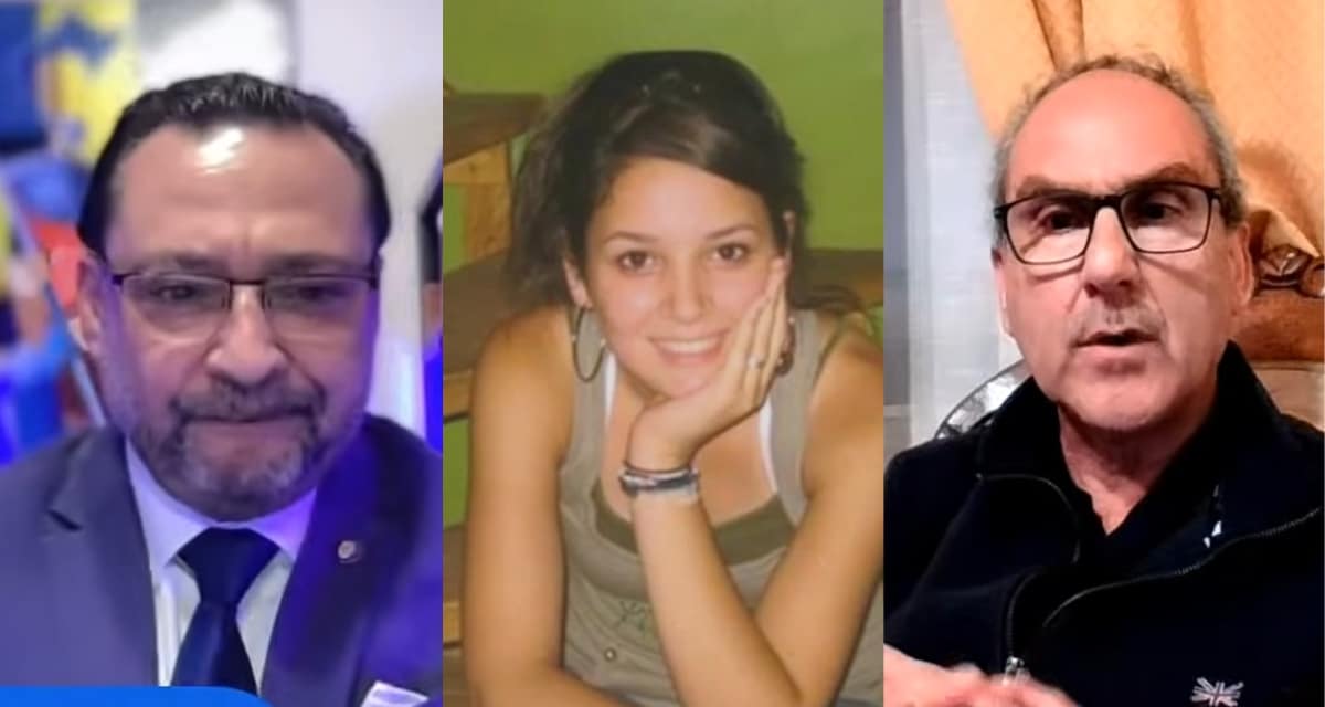 El clarividente Ismael Torres junto al excomisario Carlos Collao en el programa El Comisario