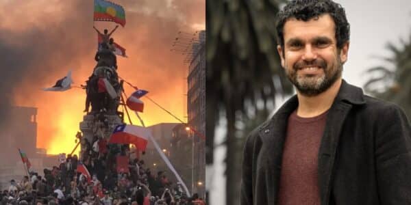 El diputado Jaime Bassa en el Congreso, en medio de la polémica por sus dichos sobre la Plaza Dignidad y el monumento al general Baquedano.