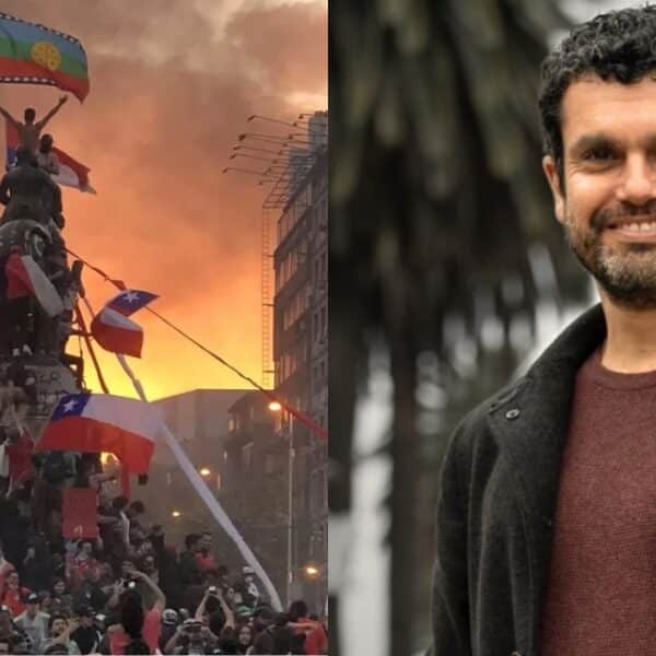 El diputado Jaime Bassa en el Congreso, en medio de la polémica por sus dichos sobre la Plaza Dignidad y el monumento al general Baquedano.