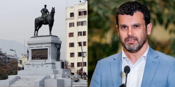 Jaime Bassa, diputado del Frente Amplio por el distrito 7 de Valparaíso y exvicepresidente de la Convención Constitucional, quien comentó la reinauguración del monumento al general Baquedano.
