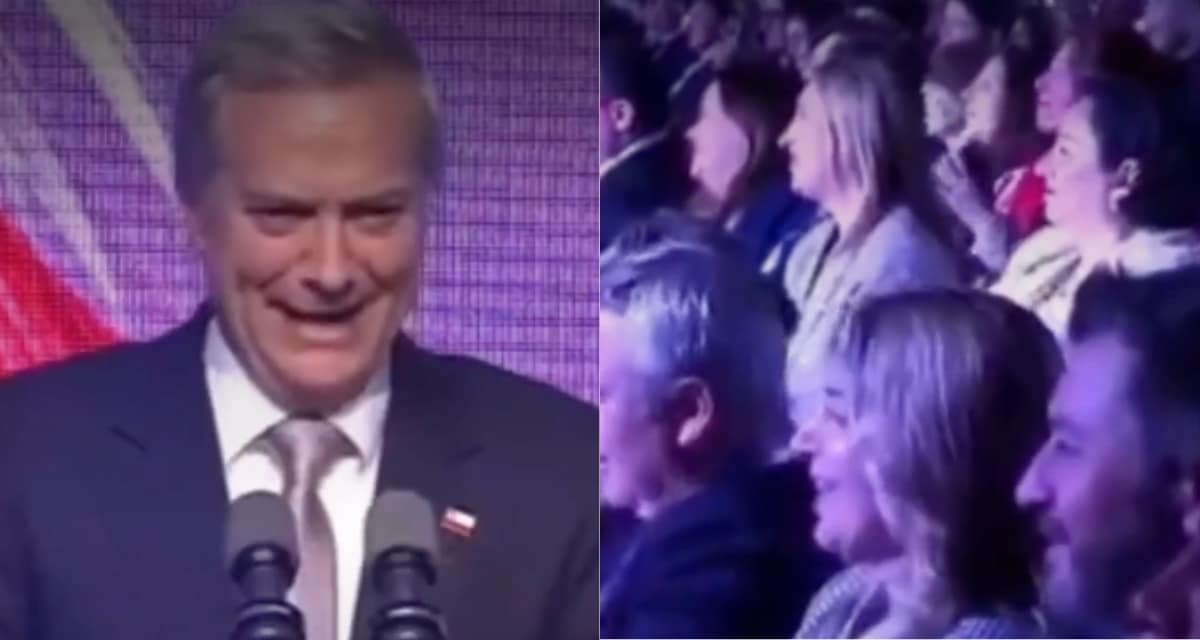 José Antonio Kast en el Foro Madrid dando su discurso inaugural en Las Condes
