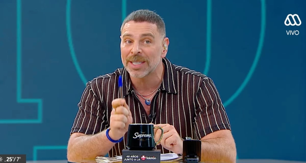 José Antonio Neme en el set de Mucho Gusto, donde respondió a los rumores de un "terremoto" en el matinal.