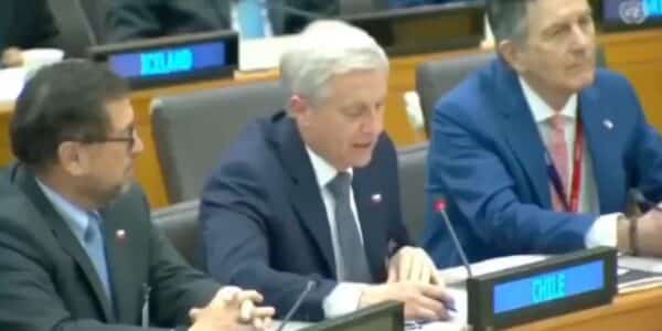 El Presidente José Antonio Kast durante su participación en la 81° Asamblea General de la ONU en Nueva York: un fragmento de Kast en la ONU hablando inglés se volvió viral en redes sociales.