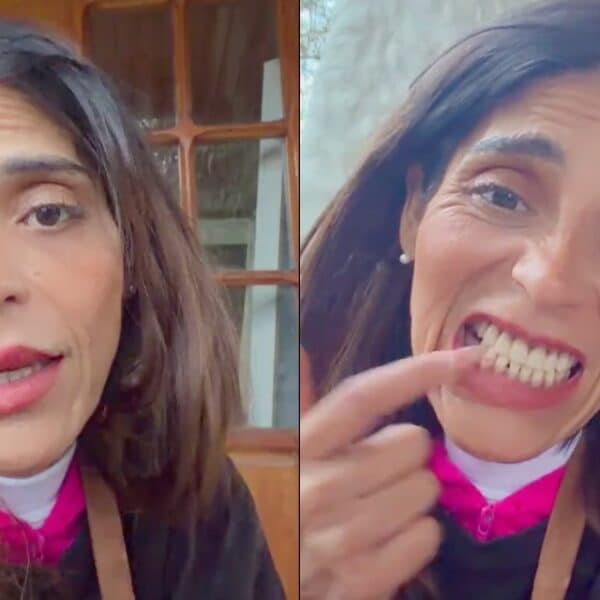 Kathy Orellana durante una transmisión en vivo en Instagram, donde abordó su experiencia con tratamientos dentales y dividió a sus seguidores.