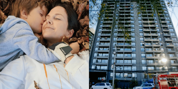 Malla de seguridad instalada en la ventana de un departamento en altura, en el marco de la Ley Valentín que busca prevenir caídas accidentales