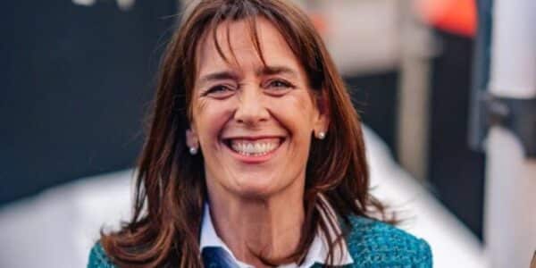 La primera dama, María Pía Adriasola, durante una actividad oficial de la Presidencia de la República
